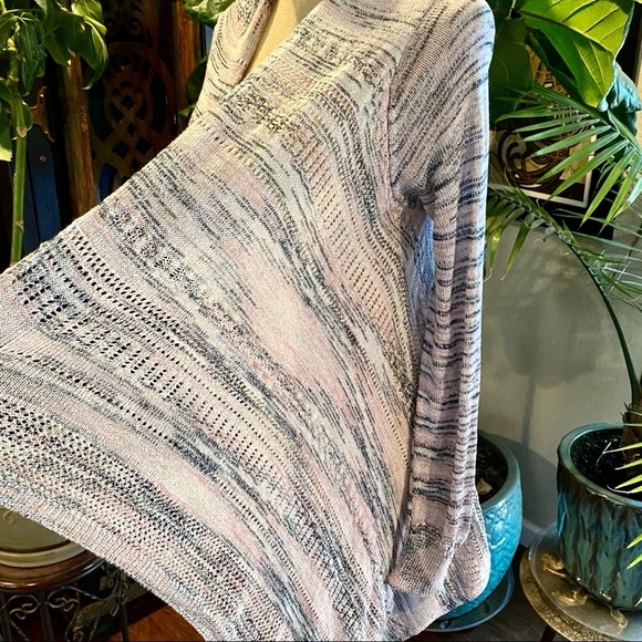 Knox Rose asymmetric waterfall open front cardigan - Picture 10 of 14